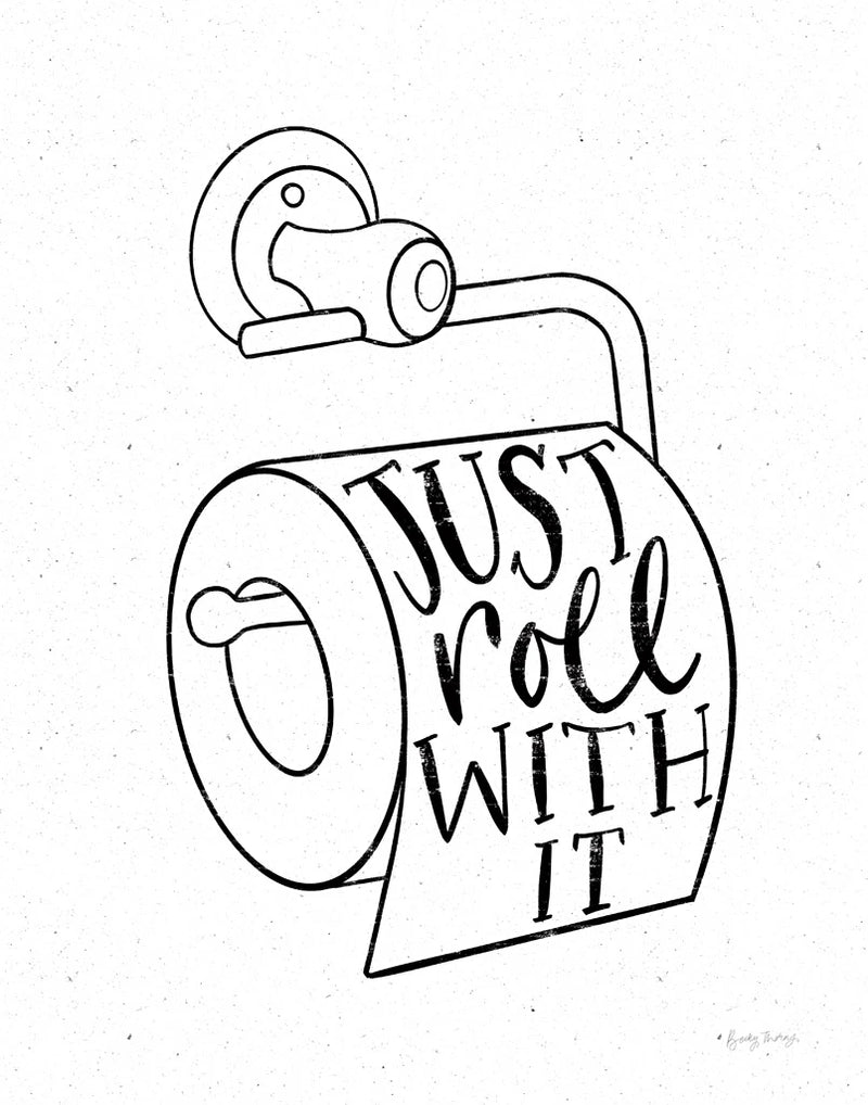 Bathroom Puns VI by Becky Thorns