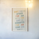Bible Saying I by Becky Thorns. shown as a paper print in a white frame. Available as a archival giclee rolled canvas, fine art paper, or poster print. SKU 57466h.