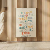 Bible Saying II by Becky Thorns. shown as over sized large wall art. Available as an archival giclee rolled canvas, fine art paper, or poster print. SKU 57467h.