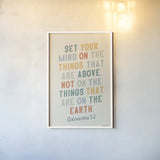 Bible Saying II by Becky Thorns. shown as a paper print in a white frame. Available as a archival giclee rolled canvas, fine art paper, or poster print. SKU 57467h.