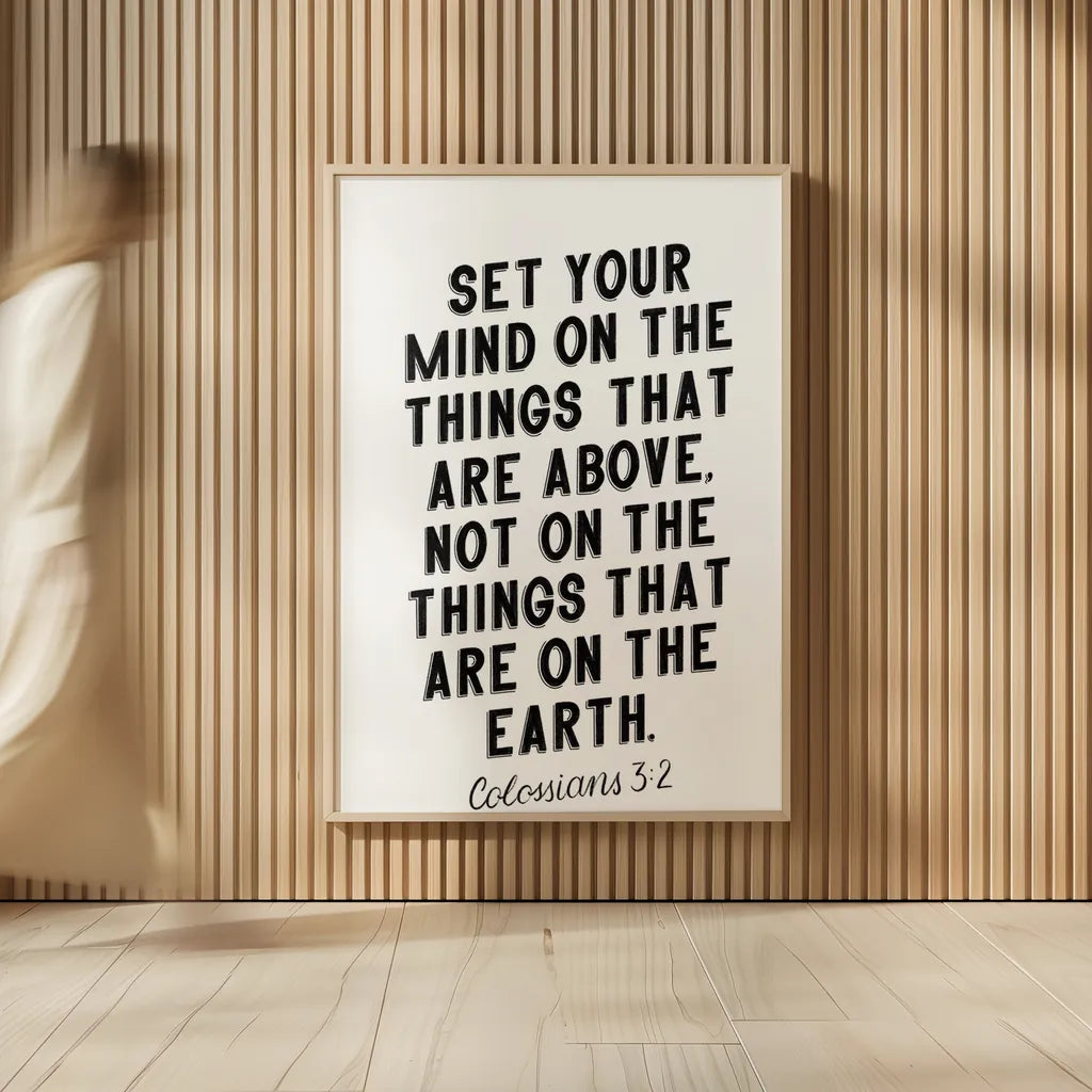 Bible Saying II BW by Becky Thorns. shown as over sized large wall art. Available as an archival giclee rolled canvas, fine art paper, or poster print. SKU 67043h.