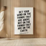Bible Saying II BW by Becky Thorns. shown as over sized large wall art. Available as an archival giclee rolled canvas, fine art paper, or poster print. SKU 67043h.