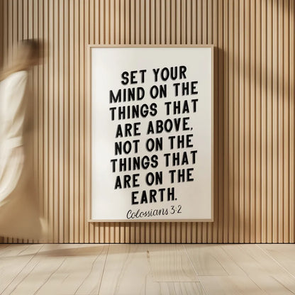 Bible Saying II BW by Becky Thorns. shown as over sized large wall art. Available as an archival giclee rolled canvas, fine art paper, or poster print. SKU 67043h.