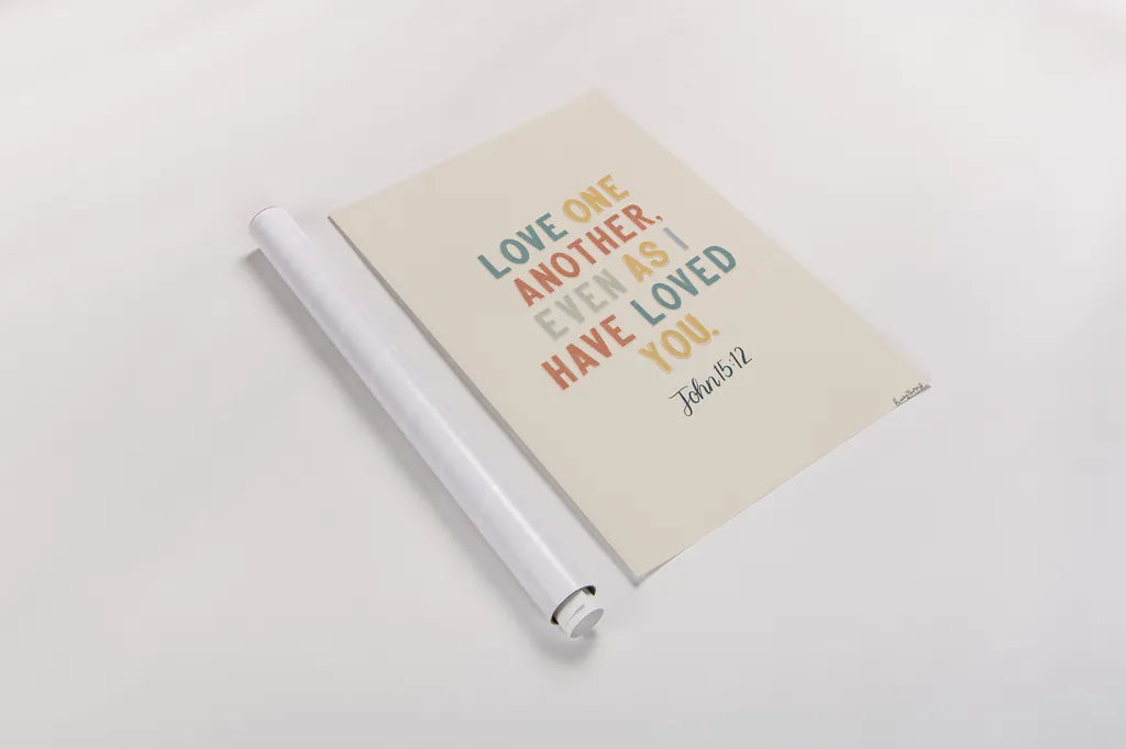 Bible Saying III by Becky Thorns. shown as a rolled paper print. Available as archival giclee rolled canvas, fine art paper, or poster print. SKU 57468h.