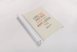 Bible Saying III by Becky Thorns. shown as a rolled paper print. Available as archival giclee rolled canvas, fine art paper, or poster print. SKU 57468h.