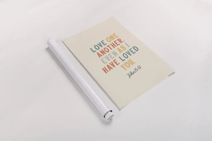 Bible Saying III by Becky Thorns. shown as a rolled paper print. Available as archival giclee rolled canvas, fine art paper, or poster print. SKU 57468h.