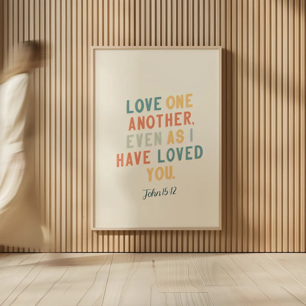 Bible Saying III by Becky Thorns. shown as over sized large wall art. Available as an archival giclee rolled canvas, fine art paper, or poster print. SKU 57468h.