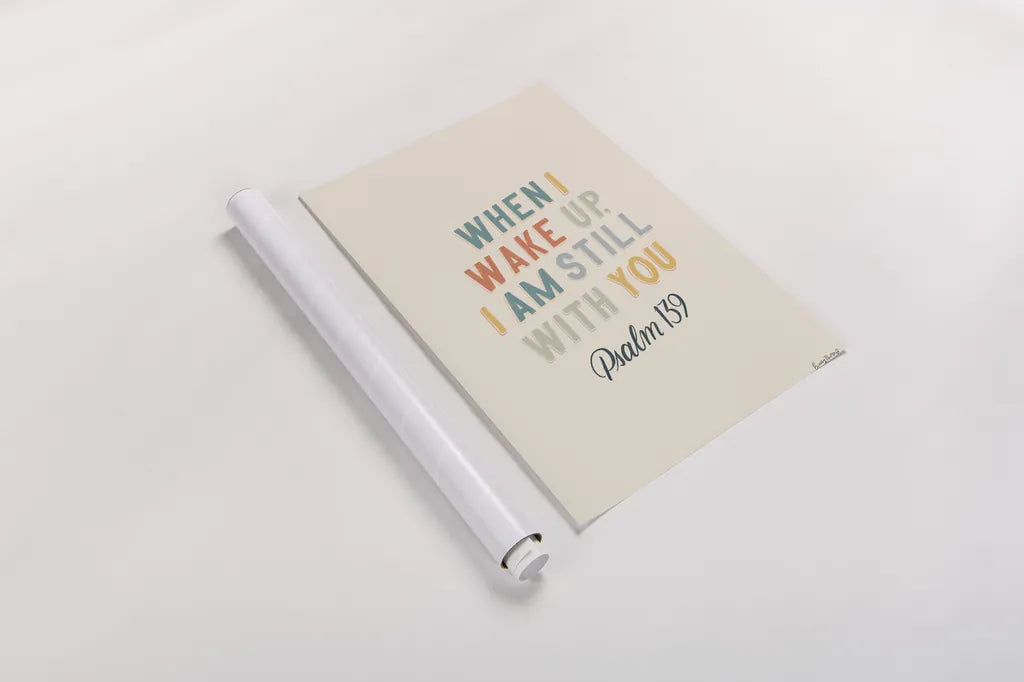 Bible Saying IV by Becky Thorns. shown as a rolled paper print. Available as archival giclee rolled canvas, fine art paper, or poster print. SKU 57469h.