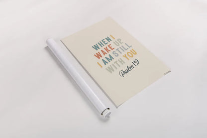 Bible Saying IV by Becky Thorns. shown as a rolled paper print. Available as archival giclee rolled canvas, fine art paper, or poster print. SKU 57469h.