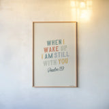 Bible Saying IV by Becky Thorns. shown as a paper print in a natural frame. Available as a archival giclee rolled canvas, fine art paper, or poster print. SKU 57469h.