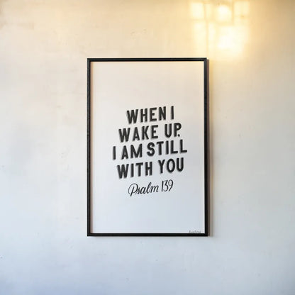 Bible Saying IV BW by Becky Thorns. shown as a paper print in a black flame. Available as a archival giclee rolled canvas, fine art paper, or poster print. SKU 67045h.