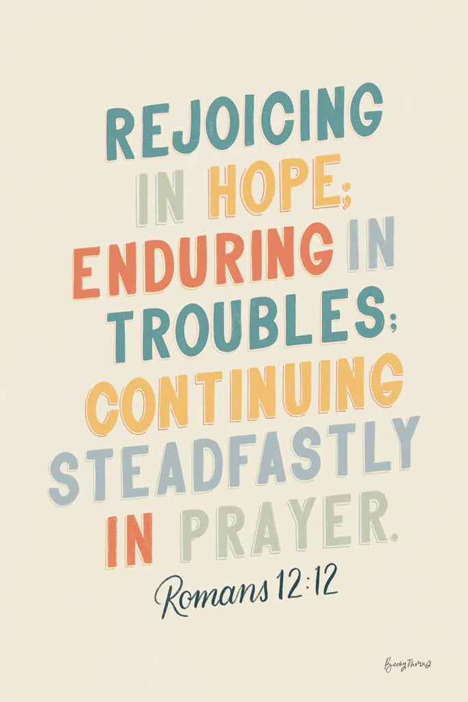 Bible Saying VI by Becky Thorns. SKU 57471h. Archival Giclee Fine art print for wall decor.