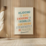 Bible Saying VI by Becky Thorns. shown as over sized large wall art. Available as an archival giclee rolled canvas, fine art paper, or poster print. SKU 57471h.