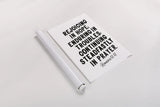 Bible Saying VI BW by Becky Thorns. shown as a rolled paper print. Available as archival giclee rolled canvas, fine art paper, or poster print. SKU 67047h.