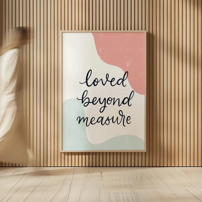 Blush Nursery II by Becky Thorns. shown as over sized large wall art. Available as an archival giclee rolled canvas, fine art paper, or poster print. SKU 66457h.