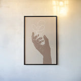 Boho Dreams I Neutral by Becky Thorns. shown as a paper print in a black flame. Available as a archival giclee rolled canvas, fine art paper, or poster print. SKU 75898h.