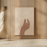Boho Dreams II Neutral by Becky Thorns. shown as over sized large wall art. Available as an archival giclee rolled canvas, fine art paper, or poster print. SKU 75899h.