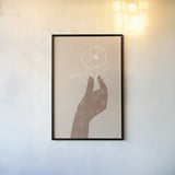 Boho Dreams II Neutral by Becky Thorns. shown as a paper print in a black flame. Available as a archival giclee rolled canvas, fine art paper, or poster print. SKU 75899h.
