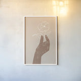 Boho Dreams II Neutral by Becky Thorns. shown as a paper print in a white frame. Available as a archival giclee rolled canvas, fine art paper, or poster print. SKU 75899h.