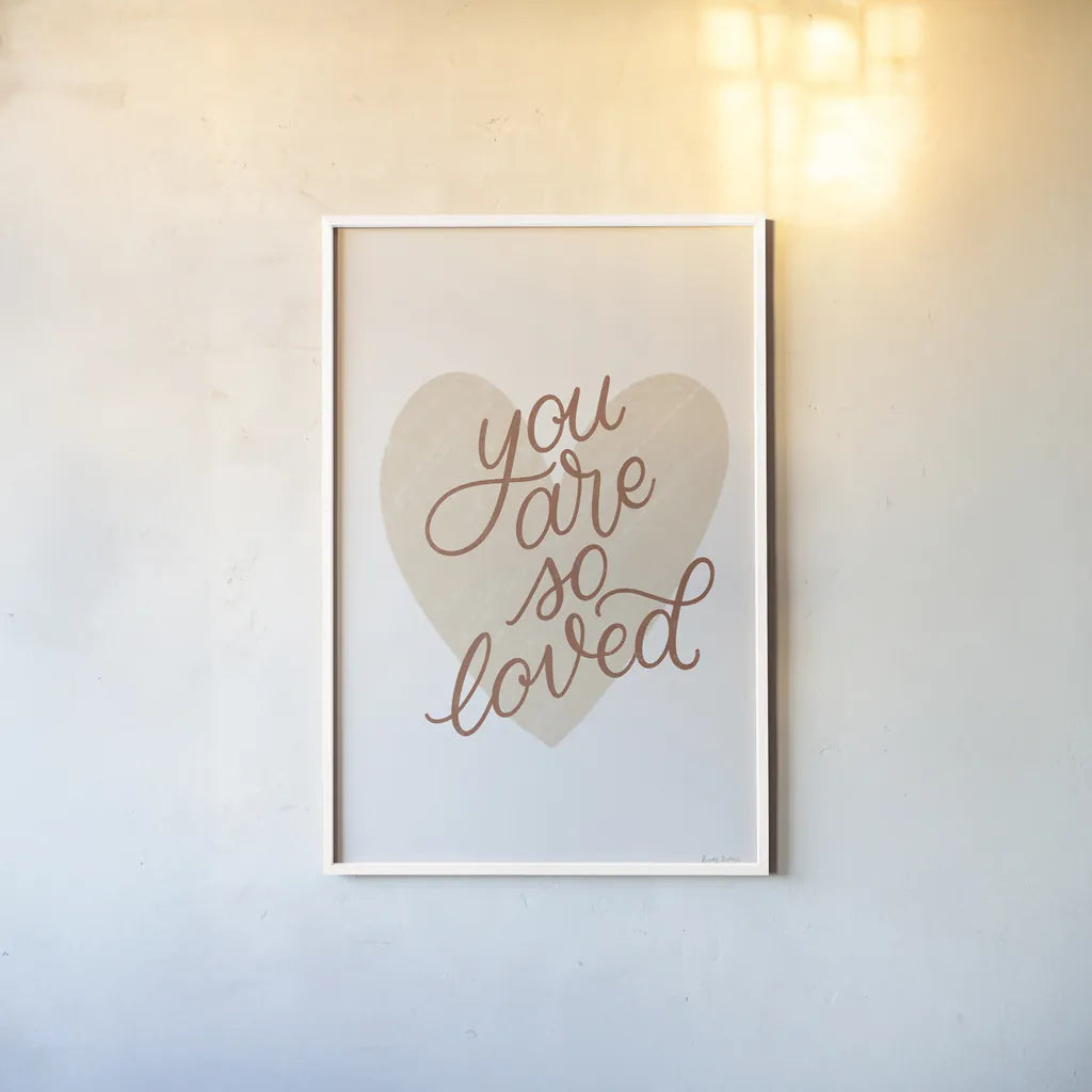 Boho Nursery I by Becky Thorns. shown as a paper print in a white frame. Available as a archival giclee rolled canvas, fine art paper, or poster print. SKU 55637h.