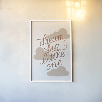 Boho Nursery IV by Becky Thorns. shown as a paper print in a white frame. Available as a archival giclee rolled canvas, fine art paper, or poster print. SKU 55640h.