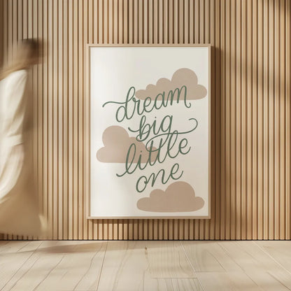 Boho Nursery IV Green by Becky Thorns. shown as over sized large wall art. Available as an archival giclee rolled canvas, fine art paper, or poster print. SKU 66528h.