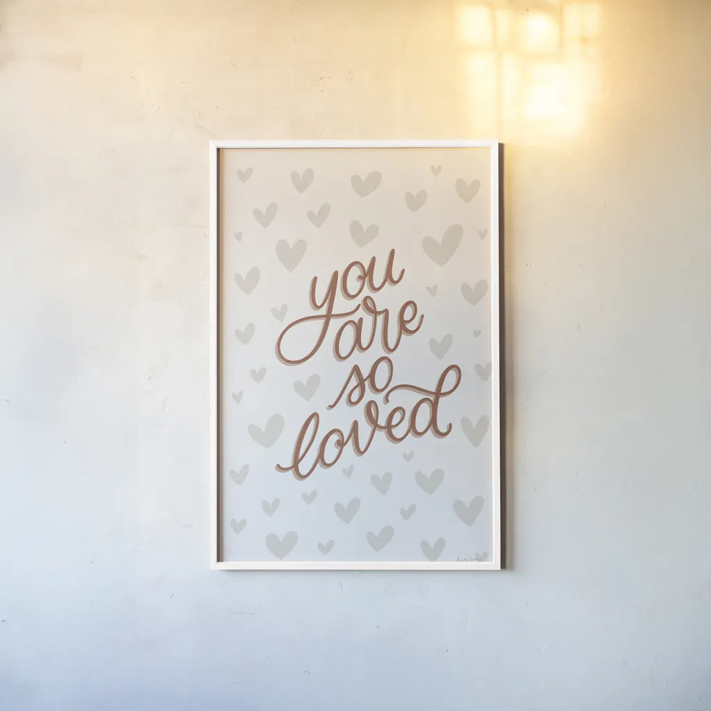 Boho Nursery IX by Becky Thorns. shown as a paper print in a white frame. Available as a archival giclee rolled canvas, fine art paper, or poster print. SKU 55645h.