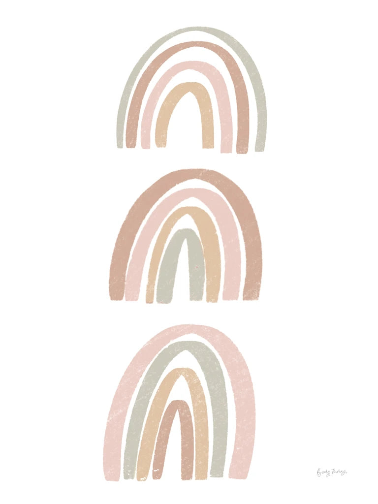 Boho Nursery Rainbows III by Becky Thorns