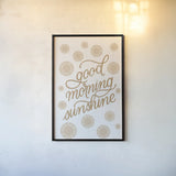 Boho Nursery V by Becky Thorns. shown as a paper print in a black flame. Available as a archival giclee rolled canvas, fine art paper, or poster print. SKU 55641h.