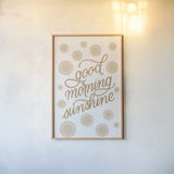 Boho Nursery V by Becky Thorns. shown as a paper print in a natural frame. Available as a archival giclee rolled canvas, fine art paper, or poster print. SKU 55641h.