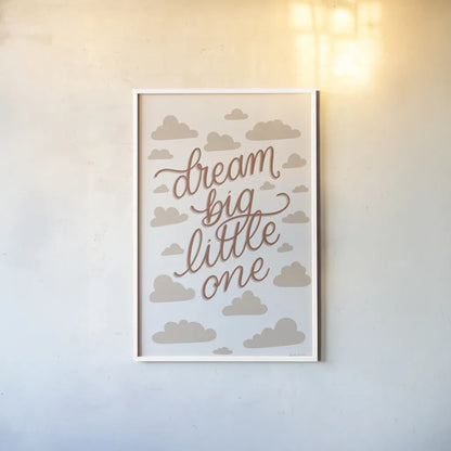 Boho Nursery VII by Becky Thorns. shown as a paper print in a white frame. Available as a archival giclee rolled canvas, fine art paper, or poster print. SKU 55643h.