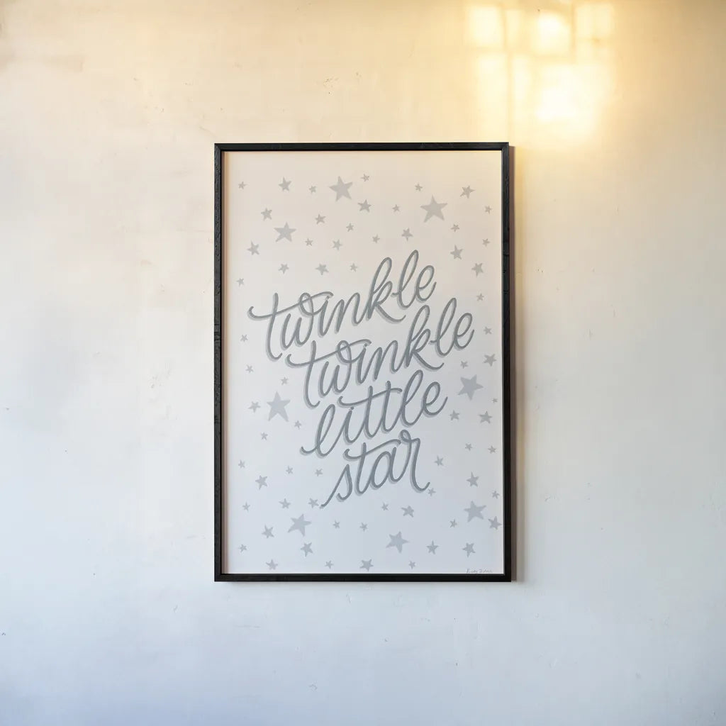 Boho Nursery VIII by Becky Thorns. shown as a paper print in a black flame. Available as a archival giclee rolled canvas, fine art paper, or poster print. SKU 55644h.