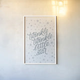 Boho Nursery VIII by Becky Thorns. shown as a paper print in a white frame. Available as a archival giclee rolled canvas, fine art paper, or poster print. SKU 55644h.