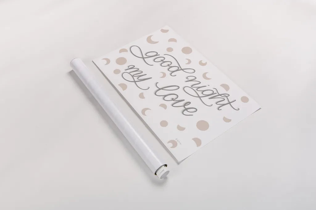 Boho Nursery XII by Becky Thorns. shown as a rolled paper print. Available as archival giclee rolled canvas, fine art paper, or poster print. SKU 62020i.