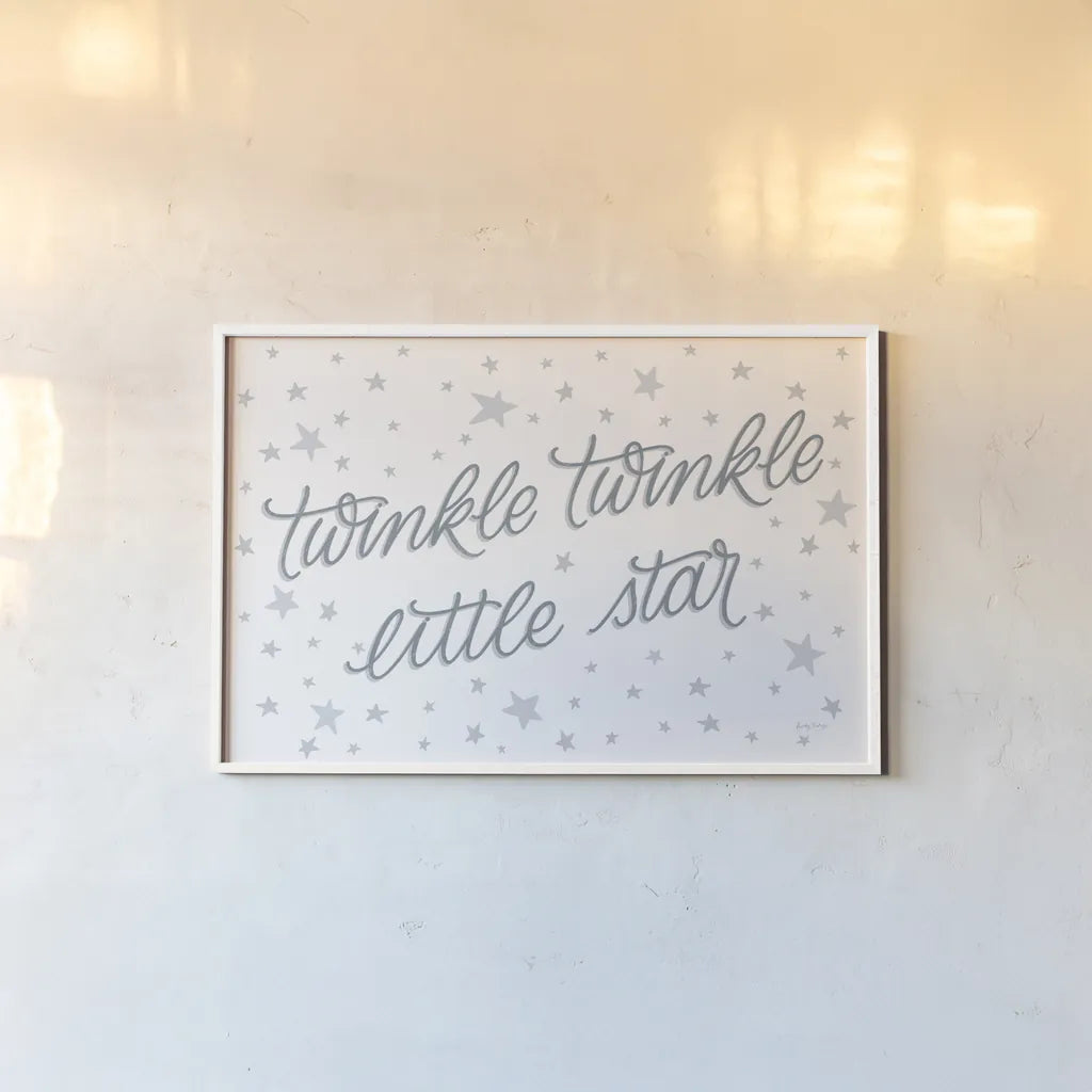 Boho Nursery XIII by Becky Thorns. shown as a paper print in a white frame. Available as a archival giclee rolled canvas, fine art paper, or poster print. SKU 62021i.