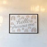 Boho Nursery XV by Becky Thorns. shown as a paper print in a black flame. Available as a archival giclee rolled canvas, fine art paper, or poster print. SKU 62023i.
