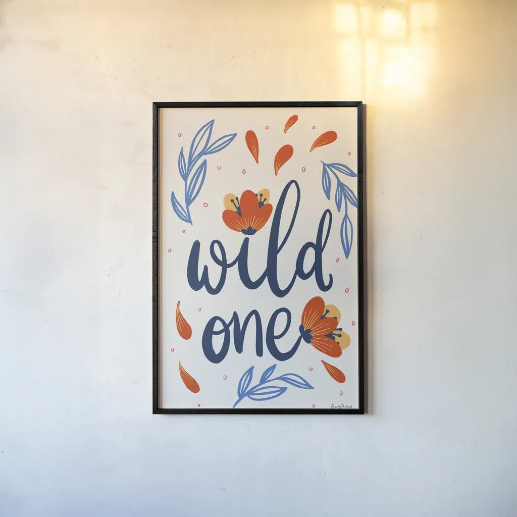 Bold Bright I by Becky Thorns. shown as a paper print in a black flame. Available as a archival giclee rolled canvas, fine art paper, or poster print. SKU 79244h.