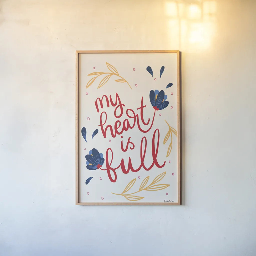 Bold Bright II by Becky Thorns. shown as a paper print in a natural frame. Available as a archival giclee rolled canvas, fine art paper, or poster print. SKU 79245h.