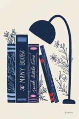 Bookish Blue I by Becky Thorns. SKU 97119h. Archival Giclee Fine art print for wall decor.