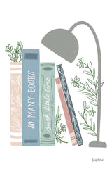 Bookish Blue I v2 by Becky Thorns. SKU 101554h. Archival Giclee Fine art print for wall decor.