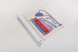 Bookish I by Becky Thorns. shown as a rolled paper print. Available as archival giclee rolled canvas, fine art paper, or poster print. SKU 97115h.