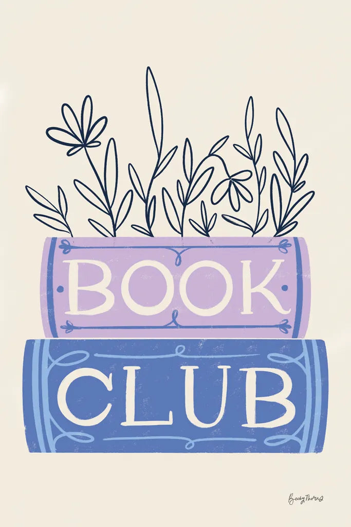 Bookish II by Becky Thorns. SKU 97116h. Archival Giclee Fine art print for wall decor.