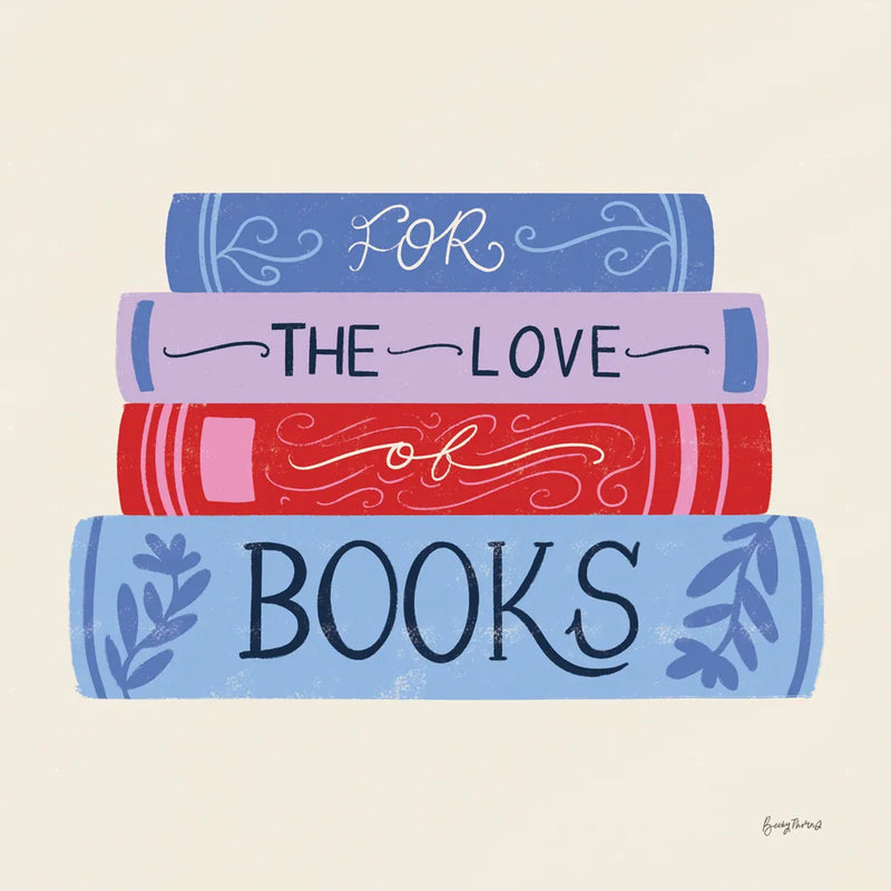 Bookish III by Becky Thorns. SKU 97117a. Archival Giclee Fine art print for wall decor.