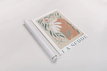 Botanical Poster II by Becky Thorns. shown as a rolled paper print. Available as archival giclee rolled canvas, fine art paper, or poster print. SKU 86284h.