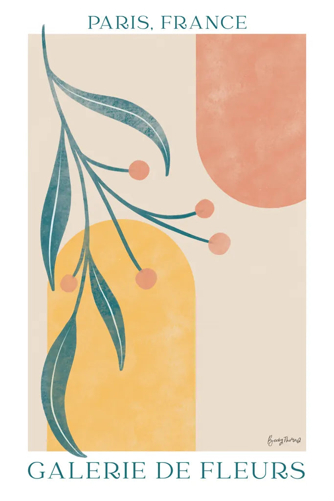 Botanical Poster III by Becky Thorns. SKU 86285h. Archival Giclee Fine art print for wall decor.