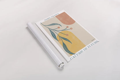 Botanical Poster III by Becky Thorns. shown as a rolled paper print. Available as archival giclee rolled canvas, fine art paper, or poster print. SKU 86285h.