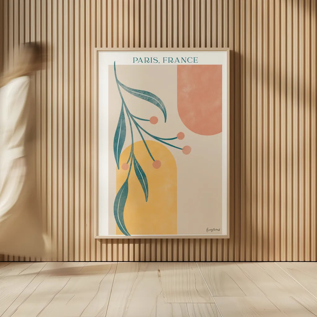 Botanical Poster III by Becky Thorns. shown as over sized large wall art. Available as an archival giclee rolled canvas, fine art paper, or poster print. SKU 86285h.