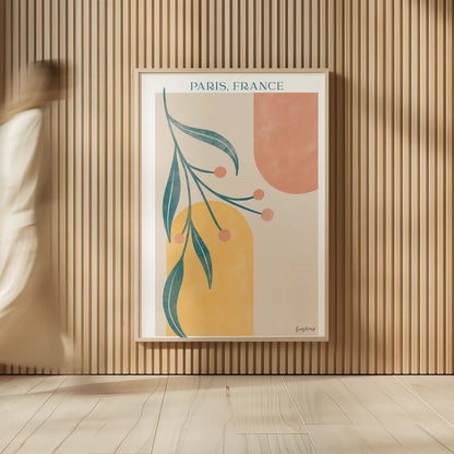 Botanical Poster III by Becky Thorns. shown as over sized large wall art. Available as an archival giclee rolled canvas, fine art paper, or poster print. SKU 86285h.