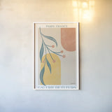 Botanical Poster III by Becky Thorns. shown as a paper print in a white frame. Available as a archival giclee rolled canvas, fine art paper, or poster print. SKU 86285h.