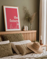 Bright Home IV by Becky Thorns. shown as a paper print in a natural frame. Available as a archival giclee rolled canvas, fine art paper, or poster print. SKU 65315h.